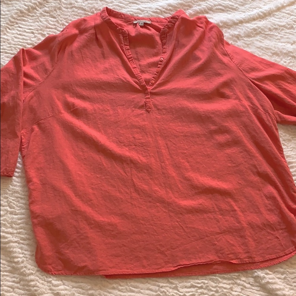 Women’s coral blouse